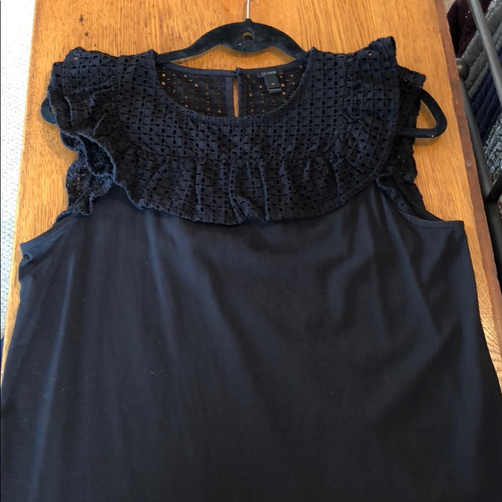 ❌SOLD❌ not 4 sale JCrew Eyelet Yoke Tank